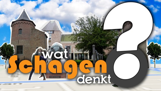 WAT SCHAGEN DENKT logo met slot Custom