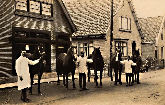 110 Dorpsstraat 68. Slager Wit. Nu J. Schouten. 1930  640x480