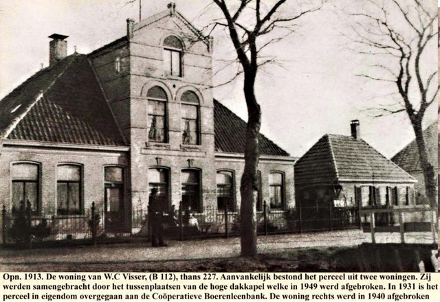 201 Dorpsstraat 227 later kantoor Wiedijk. 1913 640x480
