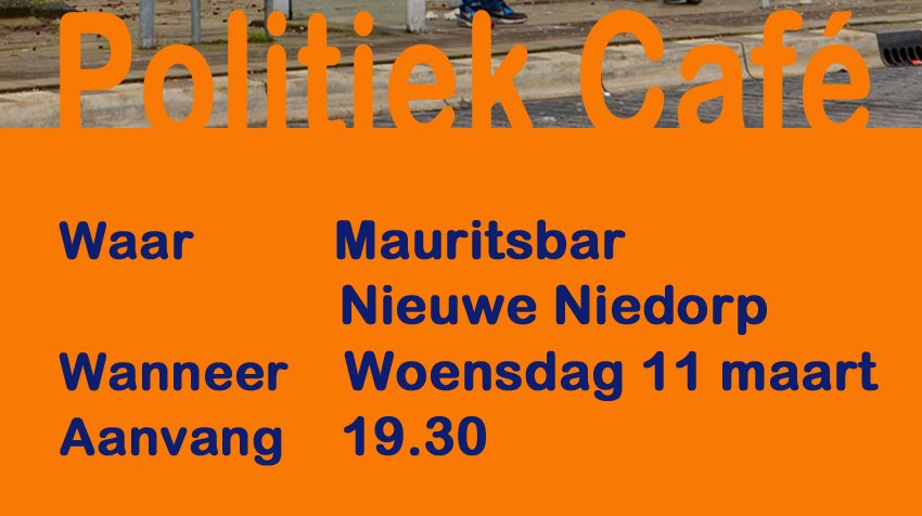 vvd poster politiek cafe - klein