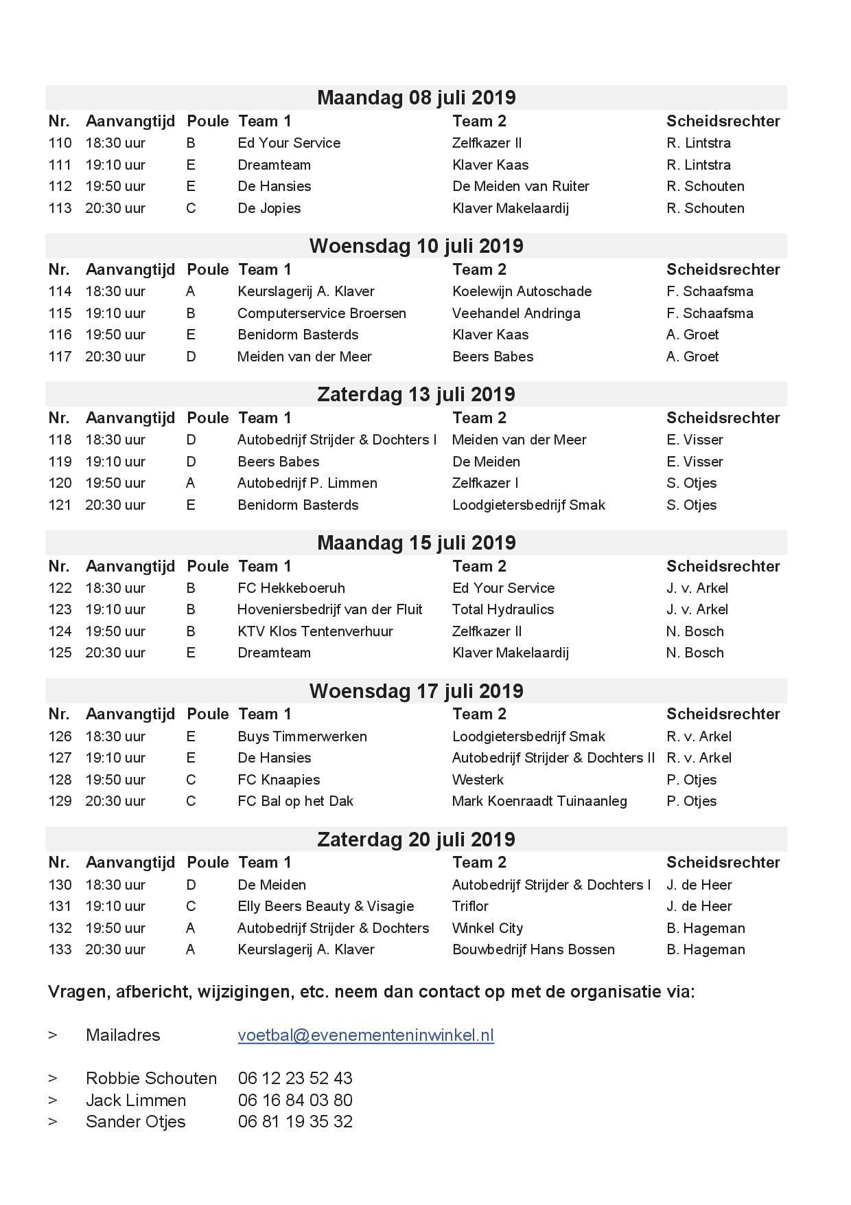 Pagina 46 tm 49 Alle wedstrijden met inhaaldata 2019 compleet scheidsrechters06