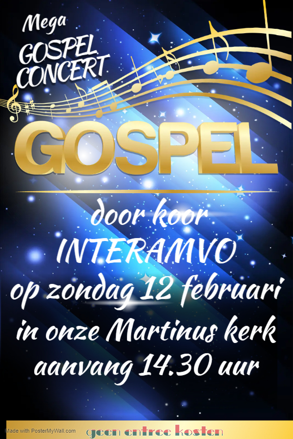 Poster Gospel Concert Interamvo bbbbb