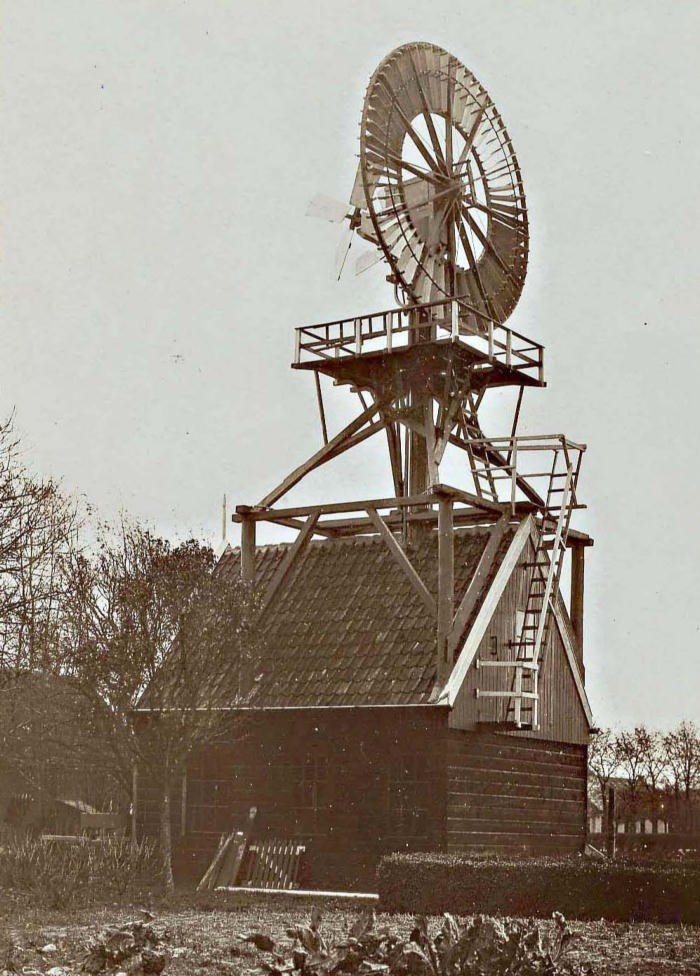 052 Oudste uitvoering Houtzaagmolen Van t Riet. 1908 aa