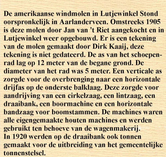 052 Oudste uitvoering Houtzaagmolen Van t Riet. 1908 aaaaa