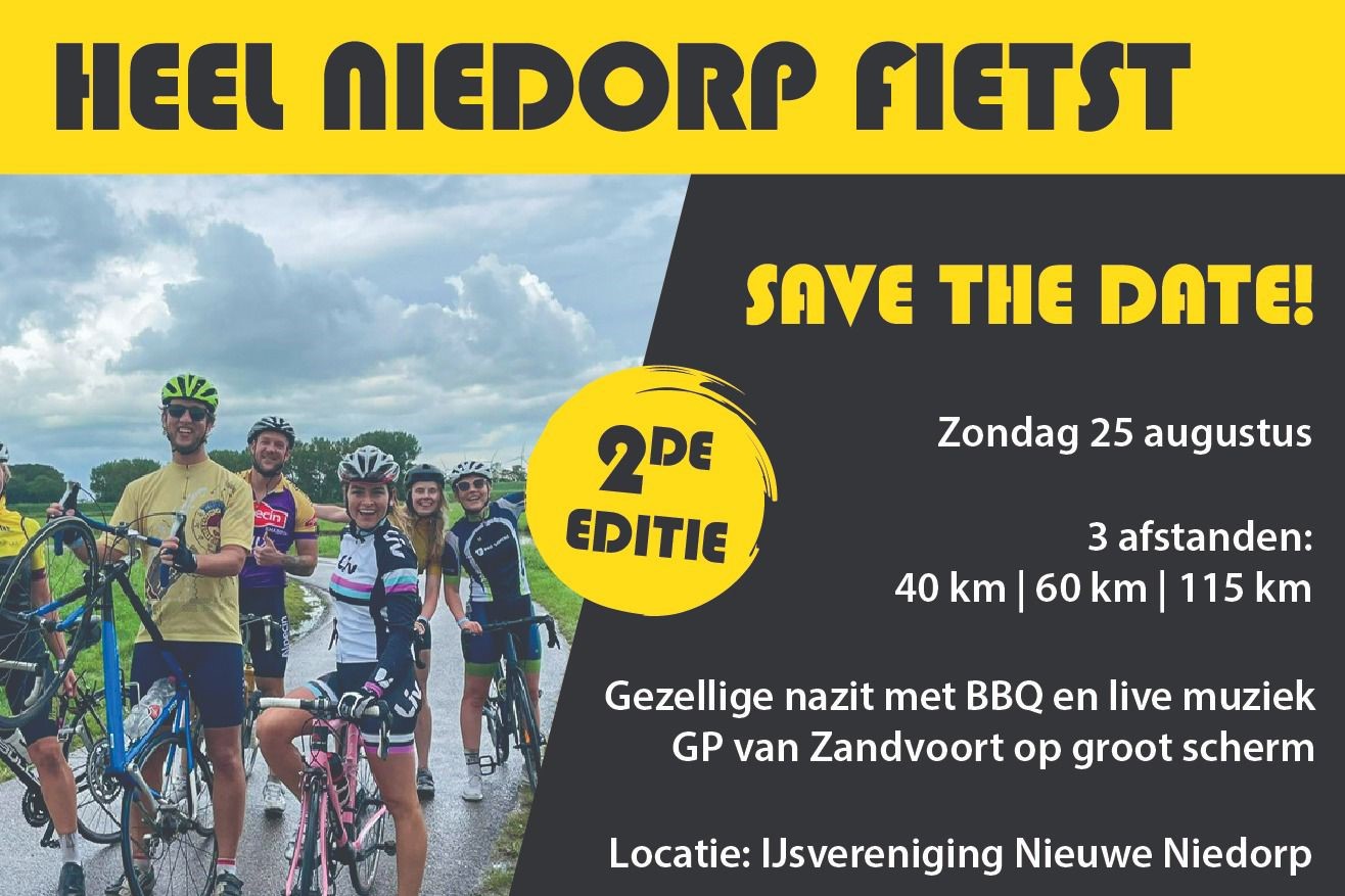 Heel Niedorp Fietst save the datebbb
