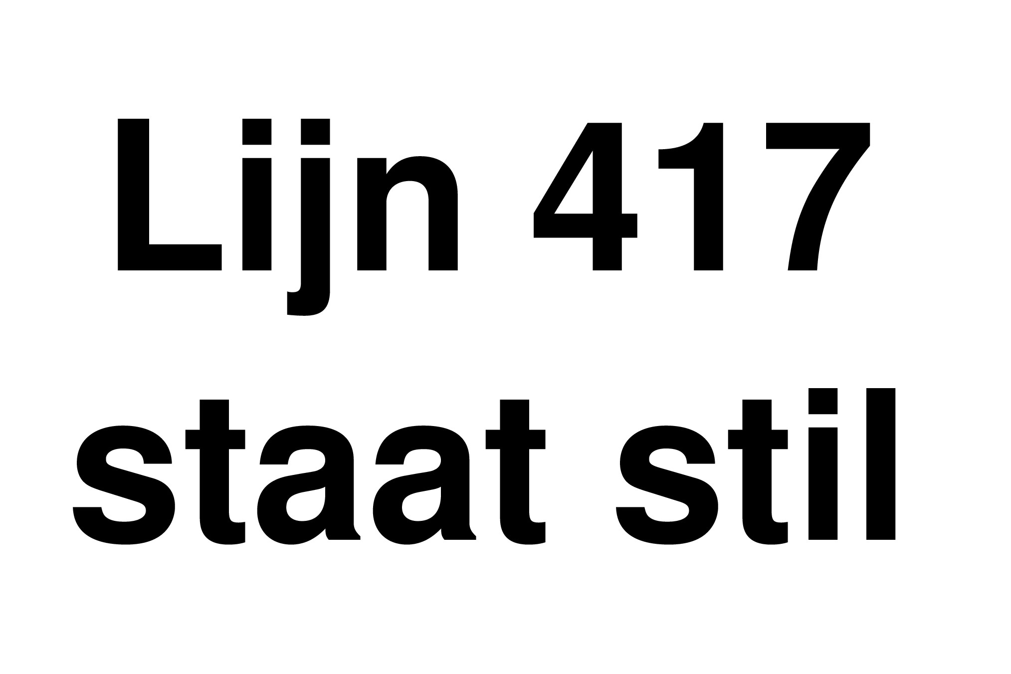 Lijn 417aa