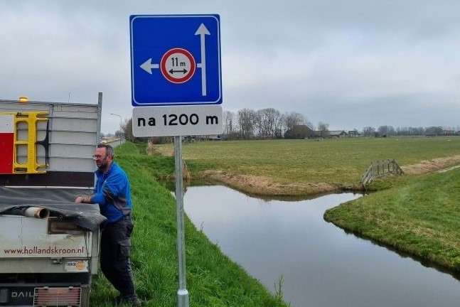 Niedorperbrug bord geplaatstaabbb