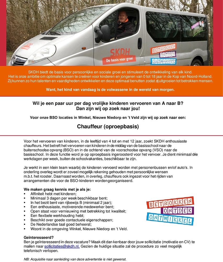 Vacature Chauffeur de Keet mei 2020aa BorderMaker