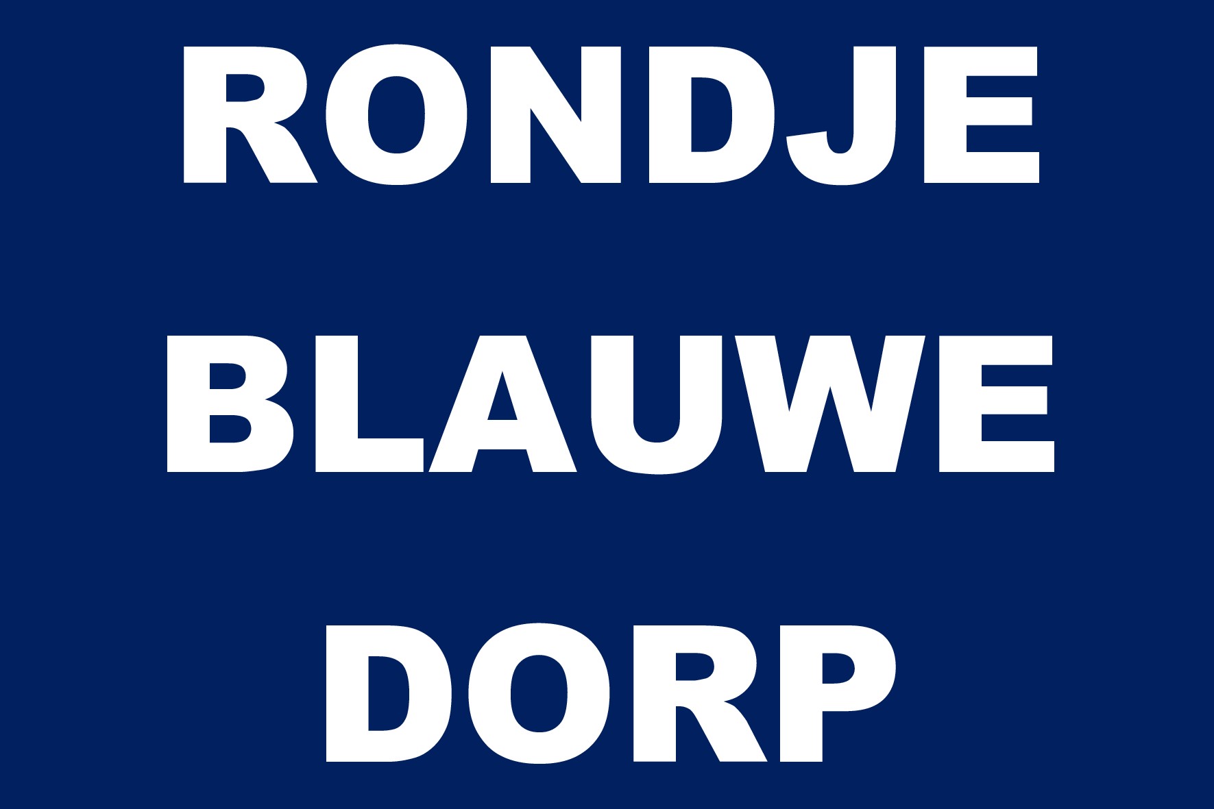 RONDJE BLAUWE DORPaaaa