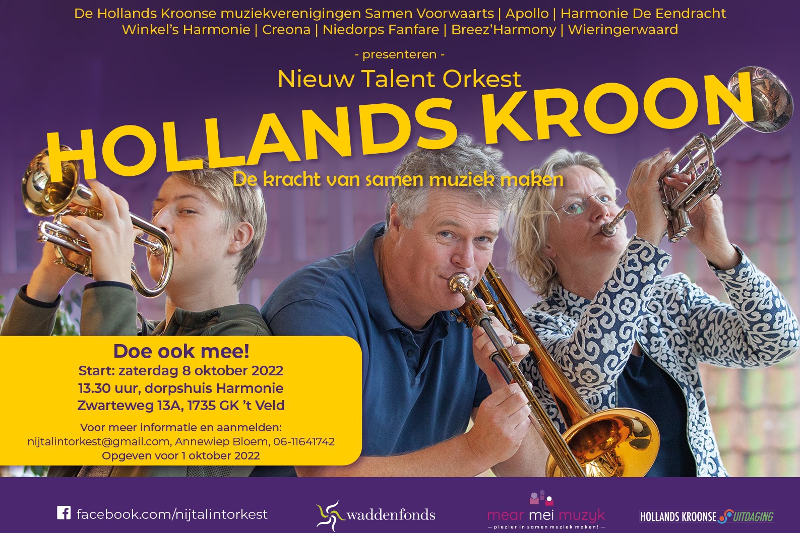 Flyer Nieuw Talent Orkestaaa