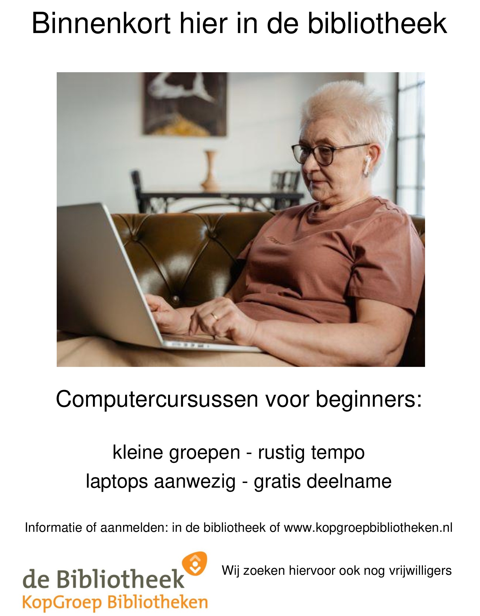 Aankondiging cursussen posteraaa