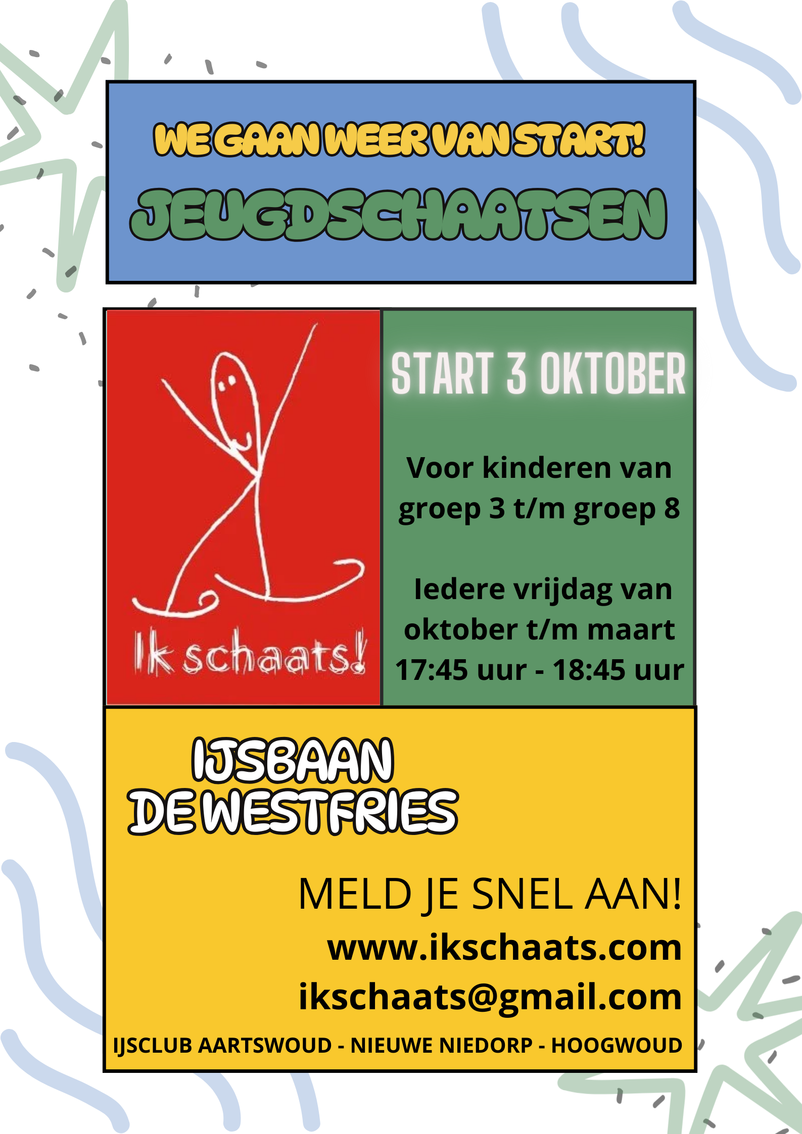 Flyer jeugdschaatsen 2025