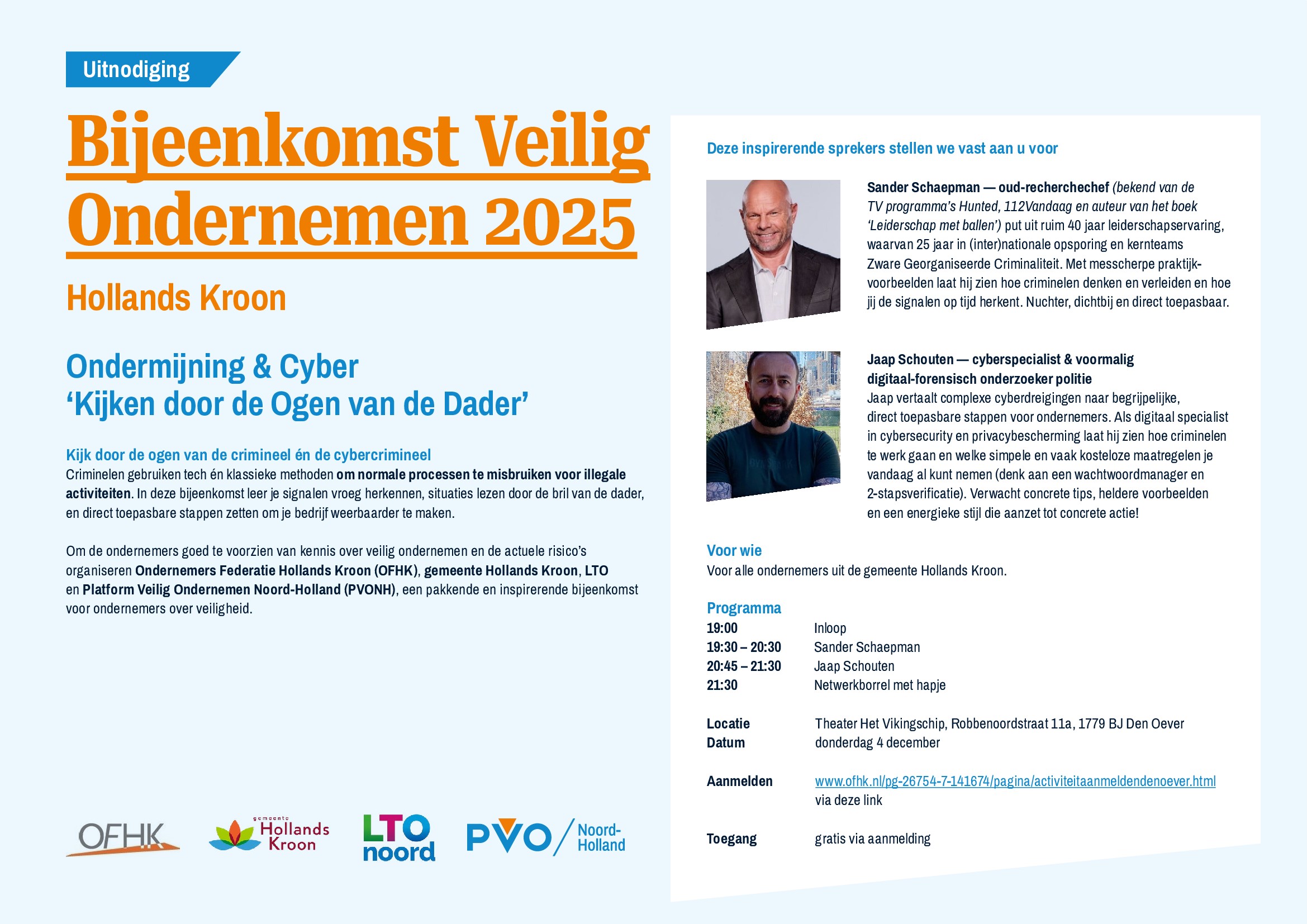 BijeenkomstVeiligOndernemen Hollands Kroon 1