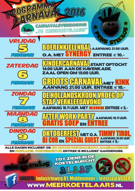 programma carnaval2016 Custom