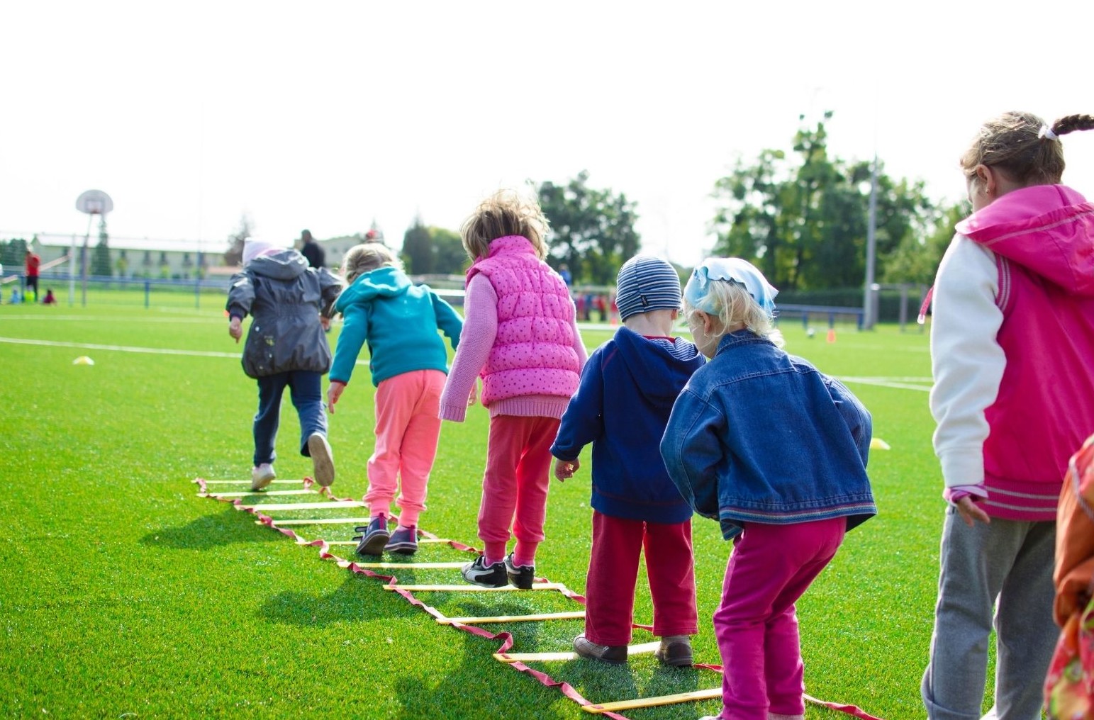 kinderen in een rij