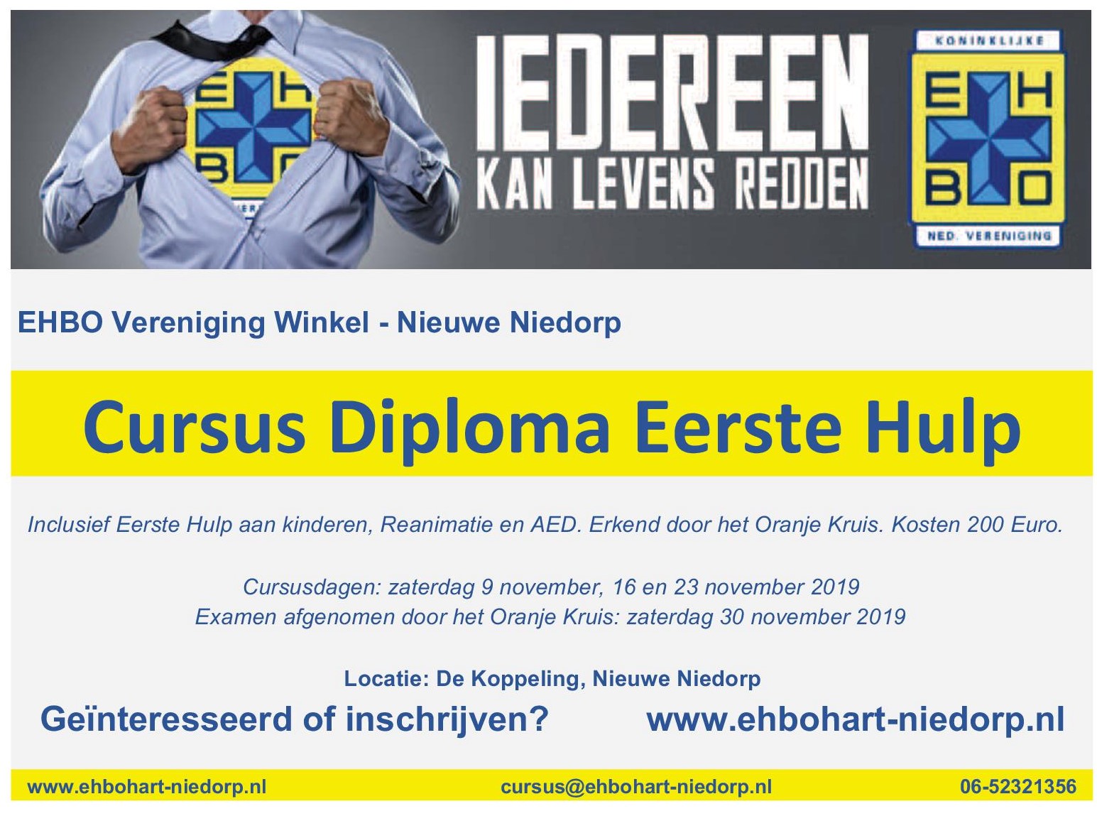 Flyer EHBO Basiscursus 2019 233