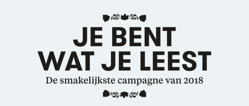 Affiche algemeen Je bent wat je leest 846x360