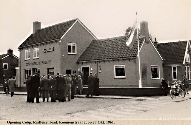 130 Dorpsstraat. Opening Rabo bank. 1961 640x480