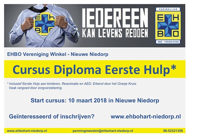 Flyer EHBO Cursus 2018 BorderMaker