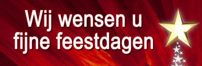 Wij wensen u fijne feestdagen